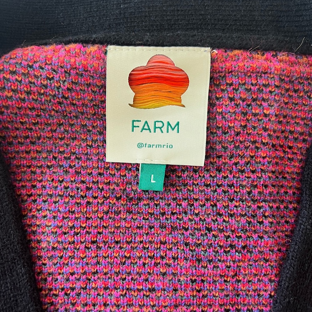 FARM Rio Black Jungle Fruits Cardigan - Picture 3 of 4
